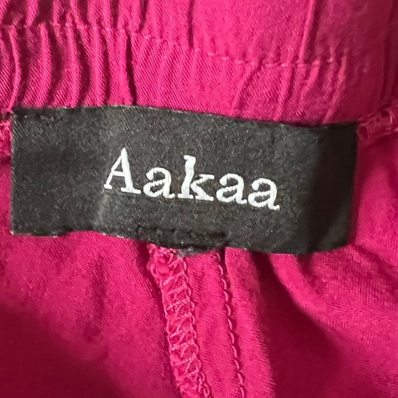 Aakaa Wide-leg rayon boho hippie pants Sz S - Picture 7 of 8